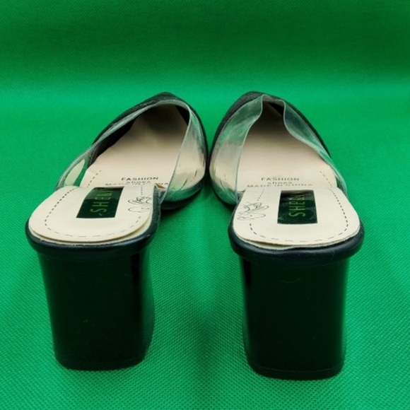 Black clear strap point shoes - Picture 3 of 3